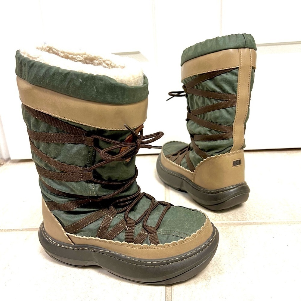 ALDO FLORENDAY Winter Boots Womens Fleece Lined Siesta green brown size 6 Canada